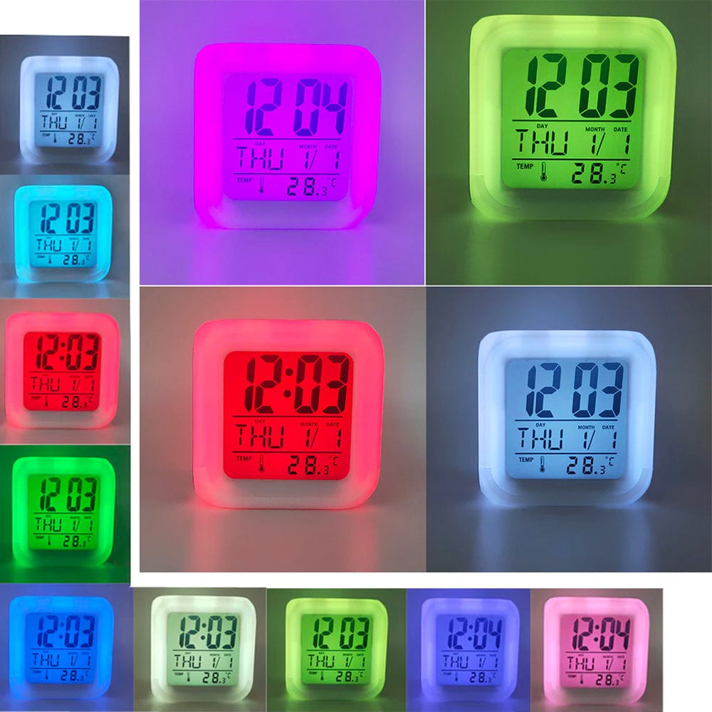 Réveil Fille Digital Cube Licorne