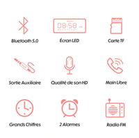 Radio Réveil Connecté <br> Enceinte Bluetooth