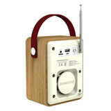 Radio Réveil Bois <br> Mini Portable