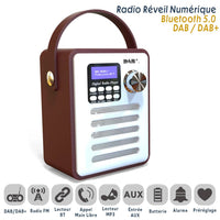 Radio Réveil numérique Portable Bluetooth