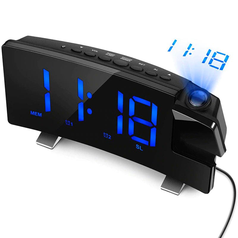 Radio Réveil Projecteur LED Ajustable et Intelligent en Plastique • Ma  Petite Horlogerie